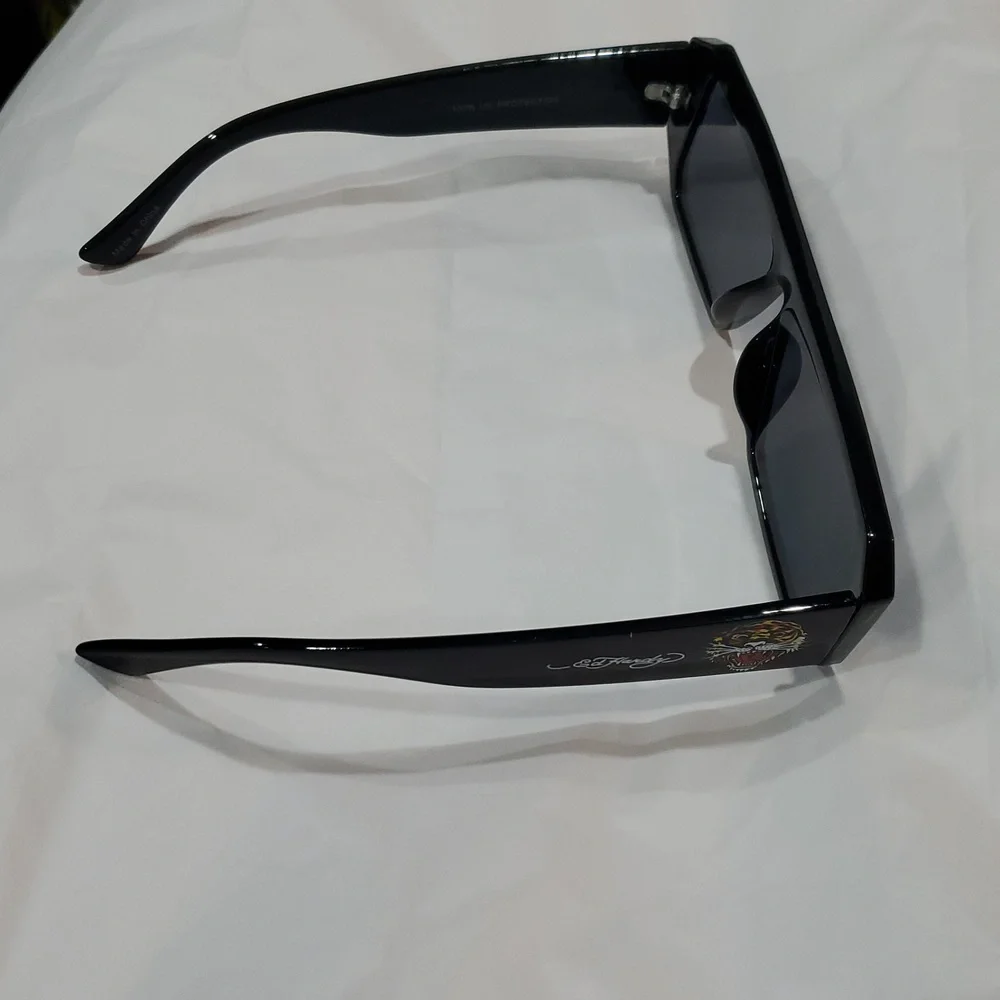 Ed Hardy Black‎ Tiger Logo Temples Ed Hardy Tattoo style unisex Sunglasses new